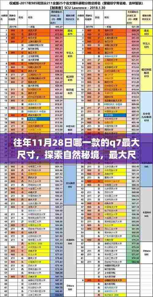 往年11月28日最大尺寸Q7,探索自然秘境的心灵之旅