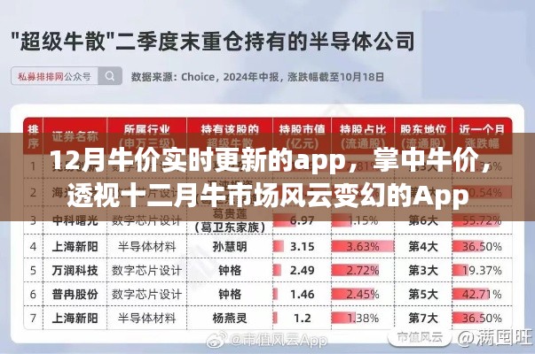 掌中牛价,透视十二月牛市场风云变幻的实时牛价更新App