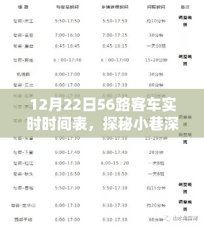 探秘时光巴士,12月22日56路客车实时时间表揭秘