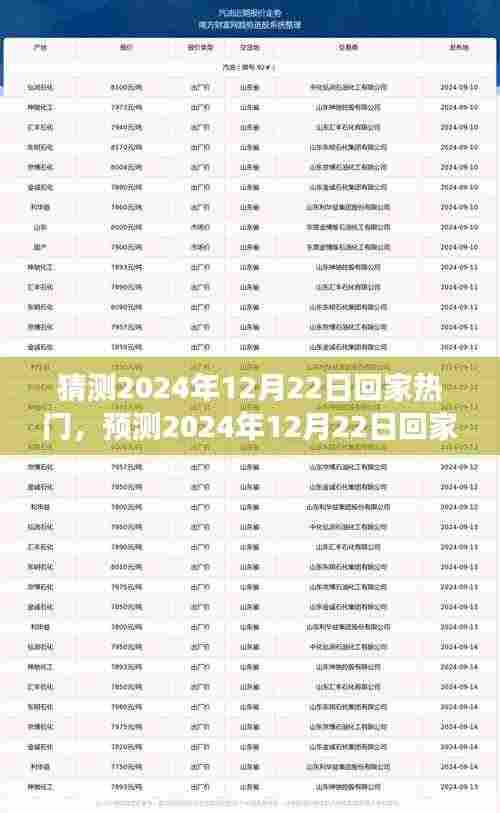 2024年12月22日返乡趋势展望，热门回家趋势预测与未来返乡潮流分析