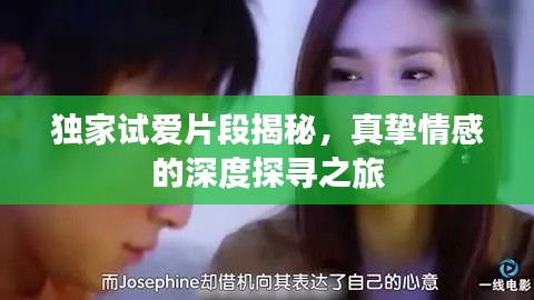 独家试爱片段揭秘,真挚情感的深度探寻之旅