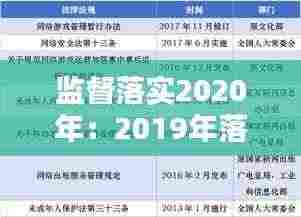 监督落实2020年：2019年落实监督责任情况报告 
