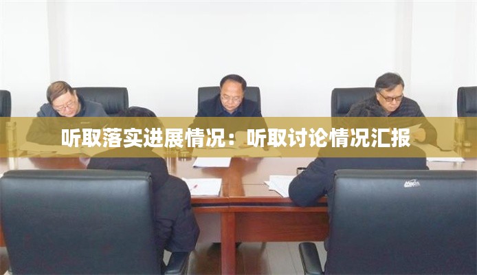 听取落实进展情况:听取讨论情况汇报