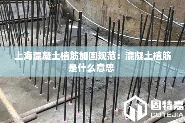 上海混凝土植筋加固规范:混凝土植筋是什么意思