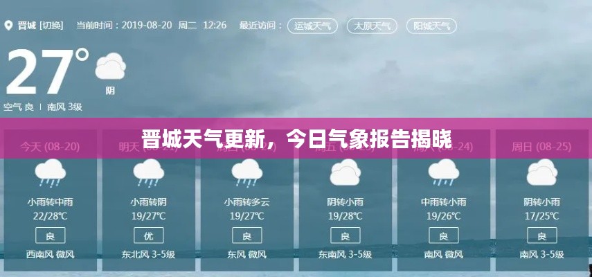 晋城天气更新,今日气象报告揭晓