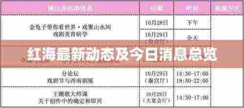 红海最新动态及今日消息总览