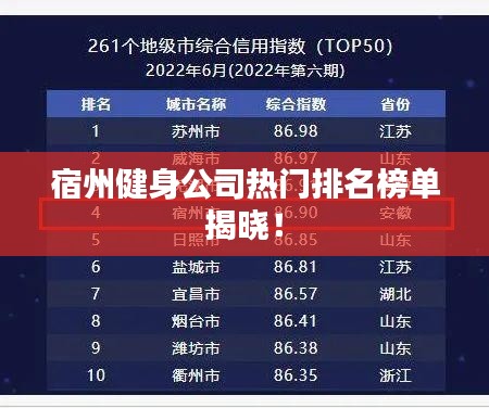 宿州健身公司热门排名榜单揭晓!