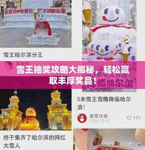 雪王抽奖攻略大揭秘,轻松赢取丰厚奖品!